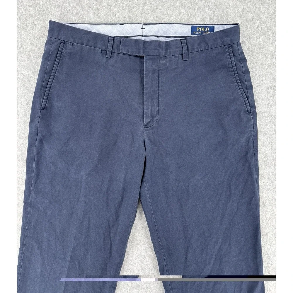 Polo Ralph Lauren Straight Fit Navy Chino Pants 33x29 Stretch